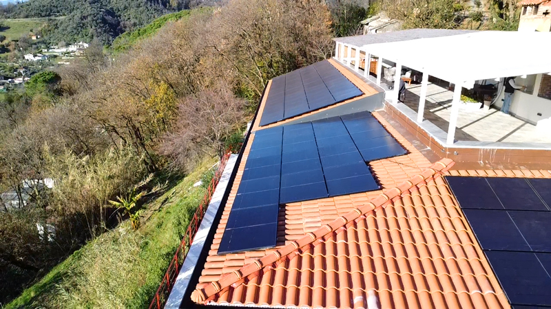 Moduli per impianto fotovoltaico a tetto