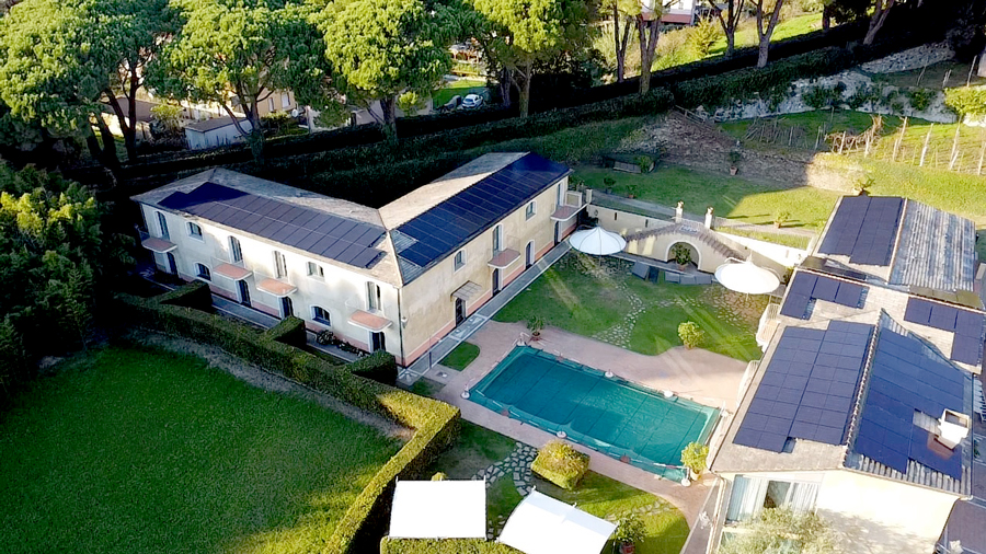 impianto fotovoltaico - Villa Agnese Sestri Levante